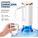 Comse Şarjlı Taşınabilir Otomatik Damacana Su Pompası 800 Mah Bataryalı - Beyaz