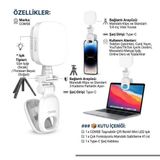 Comse Selfie Işığı Şarjlı Çok Fonksiyonlu Mini Led Işık 3 Modlu Renk Ayarlı Telefon Tripod Uyumlu