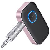 COMSOON Araba için Bluetooth AUX Adaptörü, Müzik/Eller Serbest Aramalar için Gürültü Azaltma Bluetooth Alıcısı, Ev Stereo/Hoparlör için Kablosuz Ses Alıcısı, 16H Pil Ömrü/Çift Bağlantı (Siyah+Pembe)