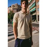 Comstar Erkek Basic Sokak Stili Krem Polo Yaka Tişört - 2XL