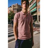 Comstar Erkek Basic Sokak Stili Pembe Polo Yaka Tişört