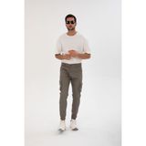 Comstar Erkek Bel Kemerli Körüklü Jogger Paça Lastikli Pantolon - 34 - Vizon