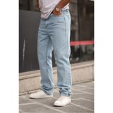 comstar Erkek Bol Paça Basic Yüksek Bel B.Mavi Baggy Pantolon