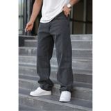comstar Erkek Bol Paça Basic Yüksek Bel Füme Baggy Pantolon