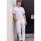 Comstar Erkek Bol Paça Beyaz Baggy Pantolon - 34