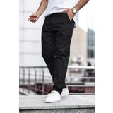 comstar Erkek Bol Paça Yüksek Bel Basic Siyah Baggy Pantolon