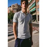 Comstar Erkek Düğmeli Fashion Gri Polo Yaka Tişört - XL