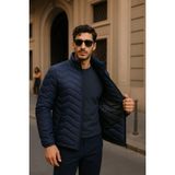 Comstar Erkek Günlük Comfort Lacivert Şişme Mont - 2XL