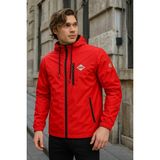 Comstar Erkek Kırmızı Rüzgarlık & Yağmurluk Bol Cepli Hafif Spor Tasarım 100% Polyester - 2XL