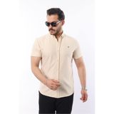 comstar Erkek Kısa Kollu Slim Fit Yazlık Basic Şık Gömlek