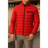 Comstar Erkek Kışlık Comfort Trend Günlük Kırmızı Şişme Mont - XL