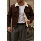 Comstar Erkek Kışlık Trend Basic K.kahve Içi Kürklü Peluş Mont - XL