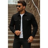 Comstar Erkek Mevsimlik Basic Günlük Trend Siyah Kot Ceket - 2XL