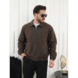 Comstar Erkek Mevsimlik Premium Kahve Oversize Bomber Ceket