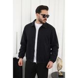 Comstar Erkek Mevsimlik Premium Siyah Oversize Bomber Ceket - 2XL