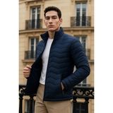 Comstar Erkek Premium Basic Kapitone Lacivert Şişme Mont - 2XL