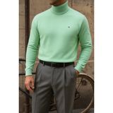 Comstar Erkek Premium Boğazlı Mint Triko Kazak - XL