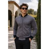 Comstar Erkek Premium Comfort Basic Nubuk Süet Füme Ceket - 5XL