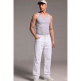 Comstar Erkek Relaxed Fit 5 Cepli Beyaz Kot Pantolon - 30