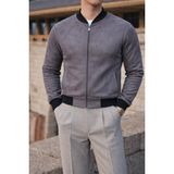 Comstar Erkek Smart Casual Füme Nubuk Ceket - 5XL