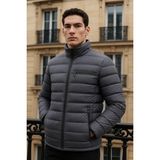 Comstar Erkek Trend Basic Dik Yaka Kışlık Füme Şişme Mont - XL