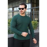 Comstar Erkek Trend Basic Slim Fit Bisiklet Yaka Yeşil Kazak - Mint - 2XL