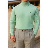 Comstar Erkek Trend Kışlık Boğazlı Mint Triko Kazak - XL