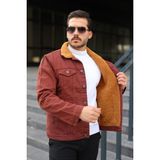 Comstar Erkek Trend Kışlık Içi Kürklü Kot Ceket - 2XL