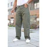 Comstar Erkek Yüksek Bel Bol Paça Günlük Haki Baggy Pantolon - 36