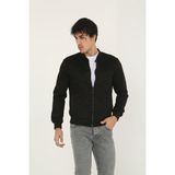 Comstarmoda Erkek Dar Kesim Nubuk Süet Astarsız Likralı Su Itici Kolej Ceket - Siyah - 2XL