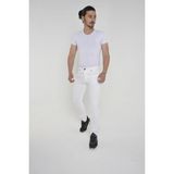 Comstarmoda Erkek Gri Slim Fit Likralı Denim Kot Pantolon - 34 - Beyaz