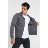 Comstarmoda Erkek Kot Ceket - Gri - L