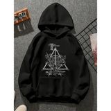 Comvicho Harry Potter 3 Baskılı Unisex Sweatshirt - XL - Siyah