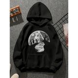 Comvicho Harry Potter 4 Baskılı Unisex Sweatshirt - XL - Siyah