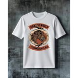 Comvicho Jurassic World Tyrannosaur Rex Baskılı Oversize Tişört - Beyaz