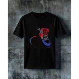 Comvicho Kick Forever Spor Ayakkabi Baskılı Oversize Tişört - XL - Siyah