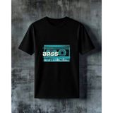 Comvicho Retro Vhs Kaseti Baskılı Oversize Tişört - Siyah