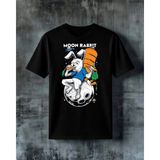 Comvicho Tavsan Uzayli Basketbol Baskılı Oversize Tişört - XL - Siyah