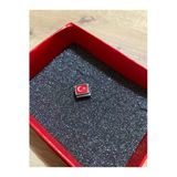 C&On Design Bayrak Atatürk Temalı Charm – & Atatürk Silüeti – İtalyan Charm Bileklik Uyumlu Çelik