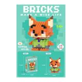 C&On Design Bricks Nick Fox Tilki Yap Boz 3D Puzzle Mini Lego