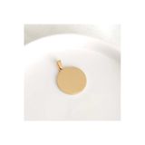 C&On Design Çelik Gold Yuvarlak Plaka Kolye Ucu 2,5Cm