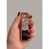 C&On Design Kişiye Özel Fotoğraf Baskılı USB Şarjlı Rezizdanslı Çakmak - Fotoğraflı & Isimli - 0 - Siyah - 1