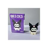 C&On Design Kuromi Tasarımlı 3D Bricks Puzzle - 14+ Yaş Koleksiyonluk Yapı Seti - Masaüstü Dekoratif Figür