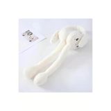 C&On Design Peluş Tavşan Kulaklıklı Hareketli Yumuşak Kulaklık Sıcak Tutan Kulaklık Peluş Kulaklık Bere Kulaklık