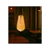 CONANA Çizgili Armut Tasarım E27 Rustik Ampul Vintage Amber 2700K (4,5W - 500 Lümen)-(KIRILMAZ PLASTİK GÖVD