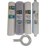 Conax Açık Kasa Su Arıtma Cihazı 4 Lü Ön Filtre Seti + Filtre Açma Anahtarı