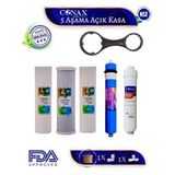 Conax Su Arıtma Cihazı Açık Kasa Filtre Takımı 5 Li Set, Nfs Onaylı , 80 GPD Membranlı