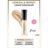 Conceal & Protect Concealer Likit Göz Altı Kapatıcısı - 03 Soft Sand