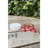 Concept Ahududu Sekizli Mum Kalıbı (Silikon) (1,4 x 1,4 x 1,5 Cm) (Küçük Süsleme Kalıbı) 1 A
