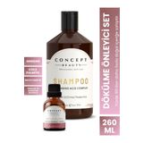 Concept Beauty Dökülme Önleyici Saç Bakım Seti : Nane Yağı-sarımsak Ekstratı-kafein Özlü Doğal-organik Şampuan